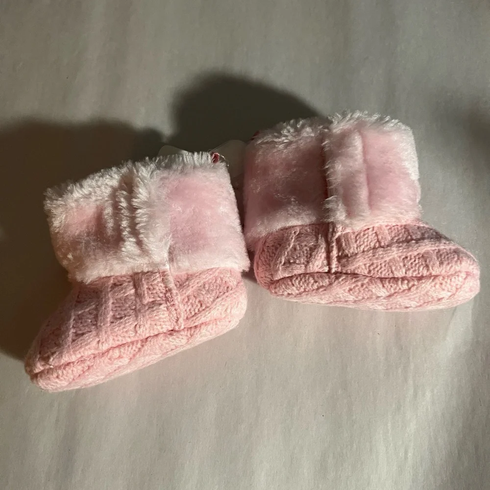 NWT‎ Stepping Stones First Step Infant Pink Fashion Boots Size 2( 3-6 Months)